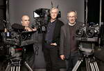 Cameron, center, revolutionized the 3-D business with his Fusion high-definition video cameras. Photo by Art Streiber for TIME - click for the full photo and the full article.