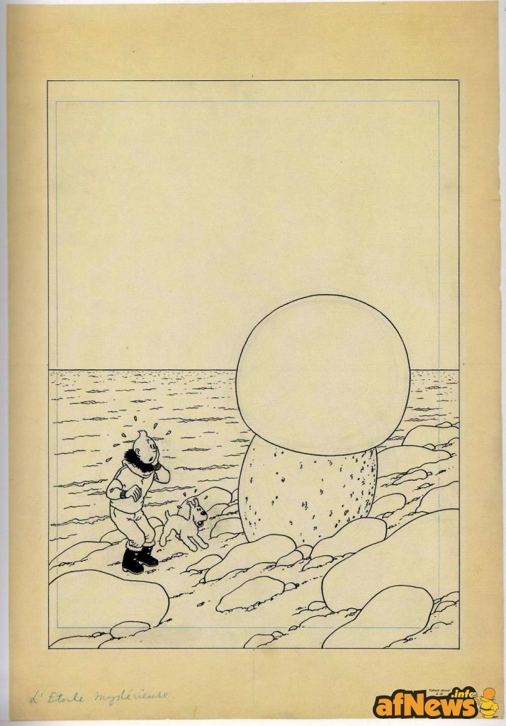 LaStellaMisteriosa originale copertina 1942 Tintin Hergé